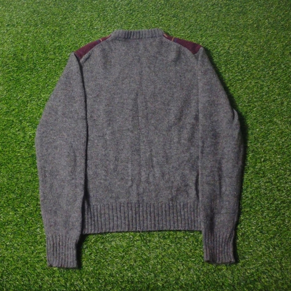 VINTAGE CREWNECK SWEATER WOOL BLEND KNIT PATTERN PLAID MULTICOLOR 80s 90s - Picture 7 of 7